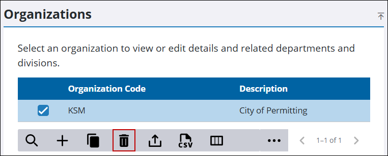 Remove an Organization
