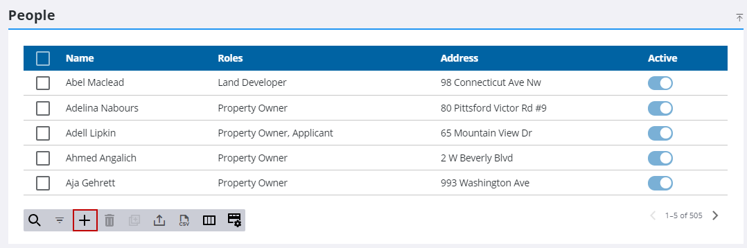 Add a People Profile