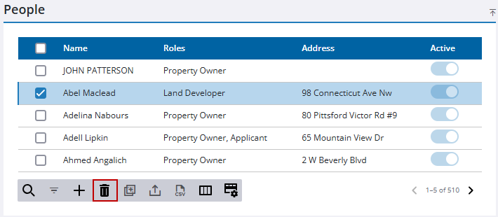Remove a People Profile