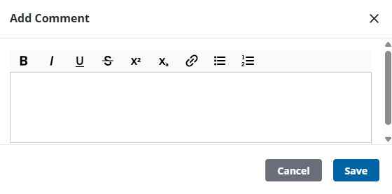 Add Comments to a Service Request Template