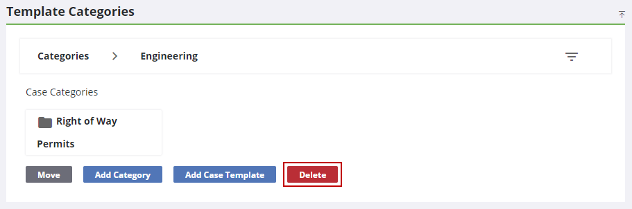 Remove a Template Category