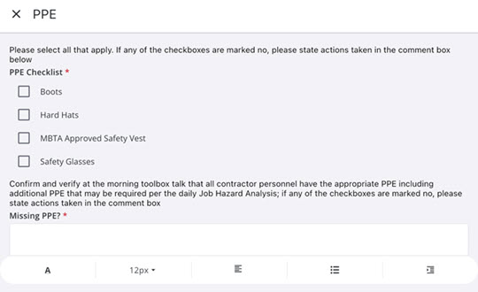 Formatting options for rich text area block fields