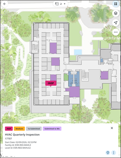 View and Select Work Activities on the Map