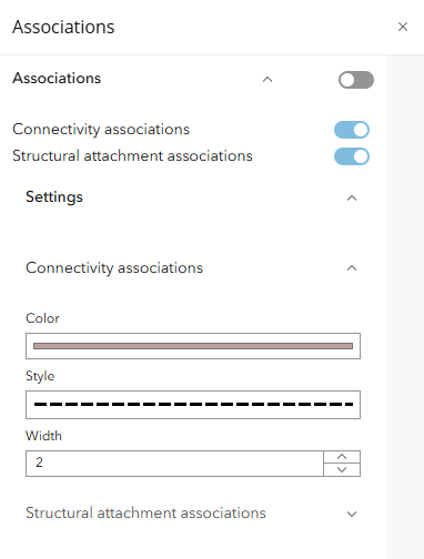 Define Association Settings