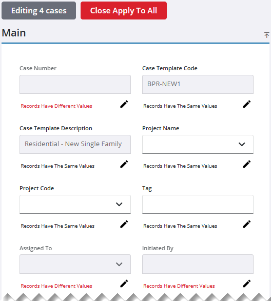 Edit Multiple Cases