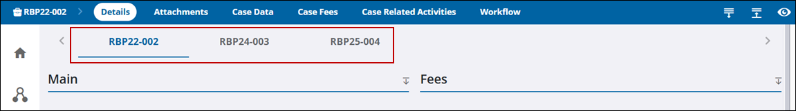 Image of case summary page with multiple cases highlighted