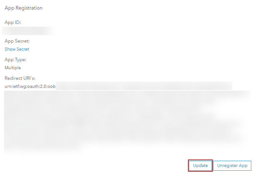 Create the Application in ArcGIS Online or Portal for ArcGIS
