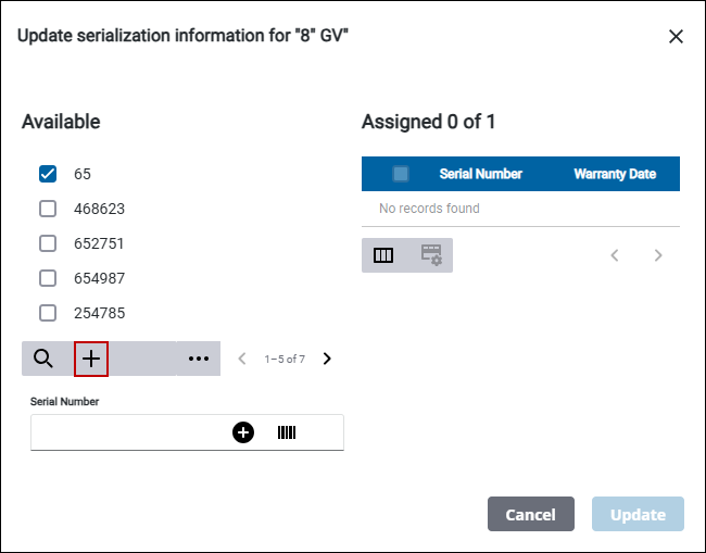 Perform an Audit of Serialized Material